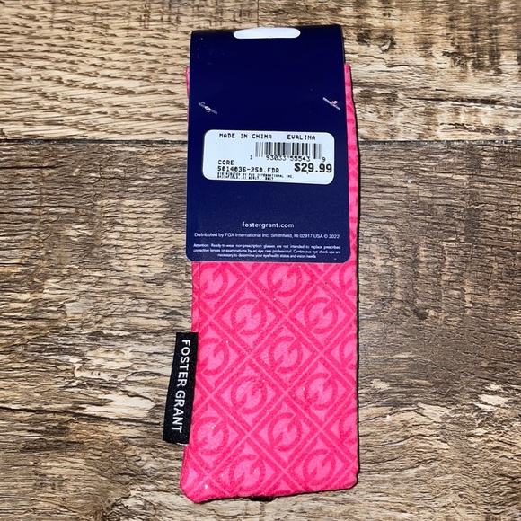 NWT FOSTER GRANT +2.50 Red/Magenta Reading Glasses - Picture 10 of 16